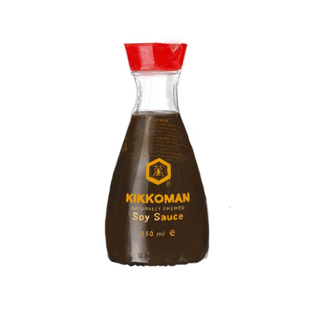 Flesje Kikkoman sojasaus
