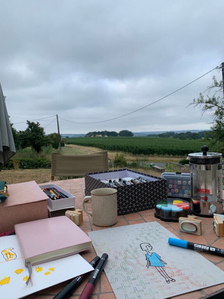 Atelier op terras