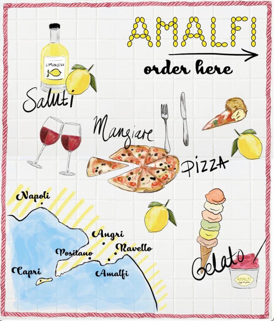Tegeltableau Amalfi